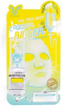Маска для лица тканевая с экстрактом чайного дерева Power Ringer Mask Pack Tea Tree Deep