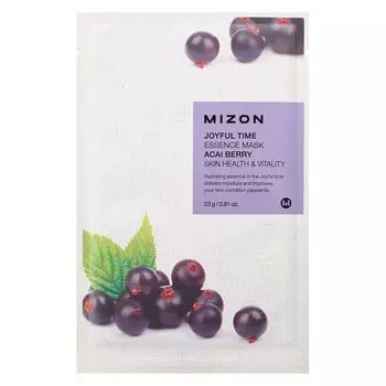 Маска для лица тканевая с экстрактом ягод асаи Joyful Time Essence Mask Acai Berry