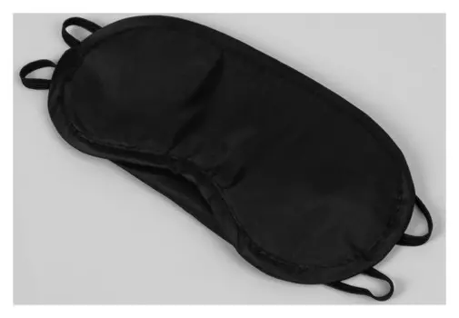 Маска для сна с носиком на двойной резинке цвет Черный