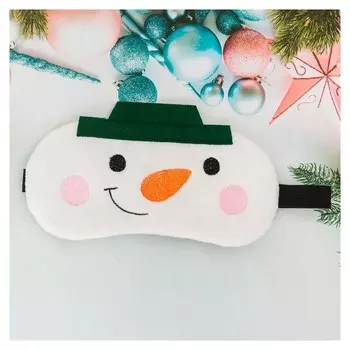 Маска для сна "Снеговик"