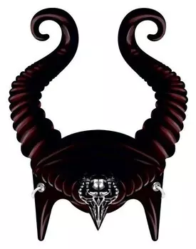 Маска из картона «Чёрная колдунья»