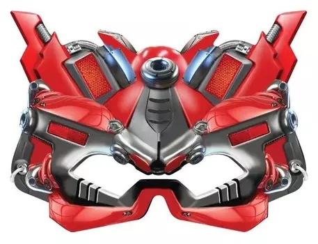 Маска из картона «Трансформер красный»