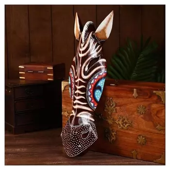 Маска "Зебра" дерево 50х15х7 см