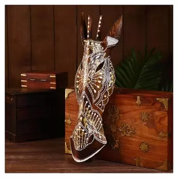 Маска "Жираф" дерево 50х15х7 см