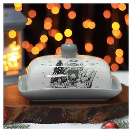 Маслёнка доляна «Хюгге», 16×12×8 см