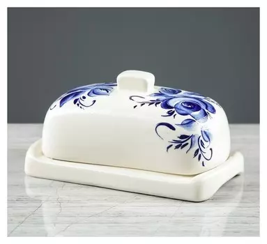 Маслёнка "Мила", роспись, 17.5 см