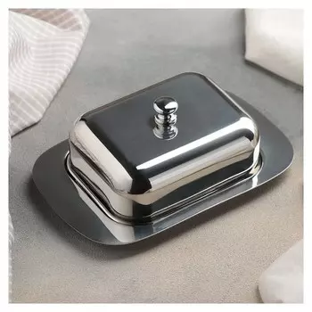 Маслёнка с крышкой, 19×12×7 см