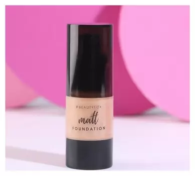 Матирующий тональный крем, оттенок розовый беж