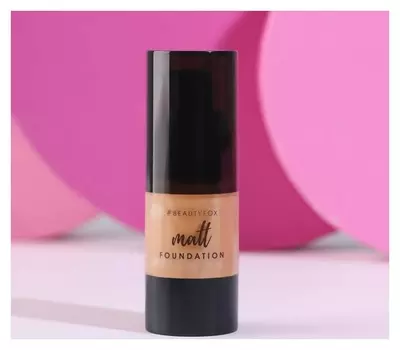 Матирующий тональный крем, оттенок тёмный беж