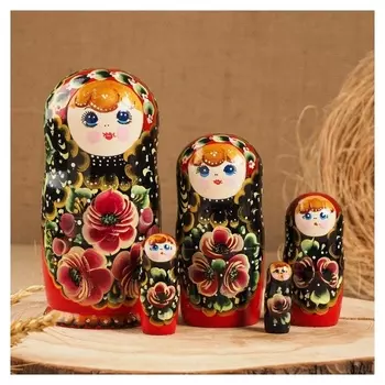 Матрёшка 5-ти кукольная "Эльвира" летняя, 14-15 см, ручная роспись