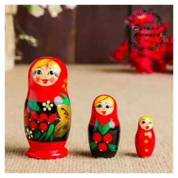 Матрёшка "Рябинка", 3 кукольная