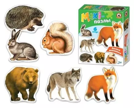 Макси-пазлы «Лесные животные»