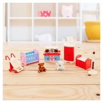 Мебель для кукол Спальня, 9 предметов