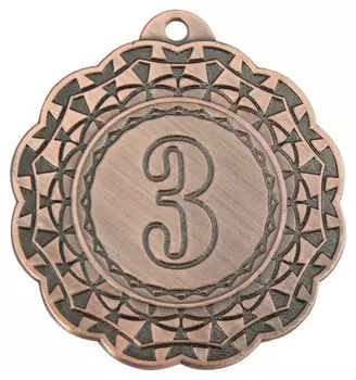 Медаль 3 место 42 мм бронза Dc#mk350c-ab