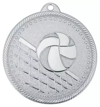 Медаль волейбол 50 мм серебро Dc#mk301b-s
