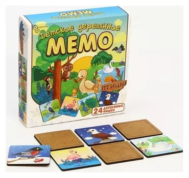 Мемо «Птицы» 24 детали