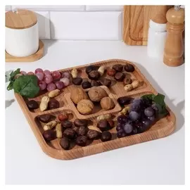 Менажница квадратная, 3 отсека D=29 см