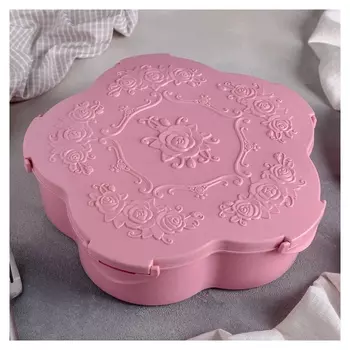 Менажница с крышкой «Барокко», 27×26,6 см, 5 съёмных ячеек