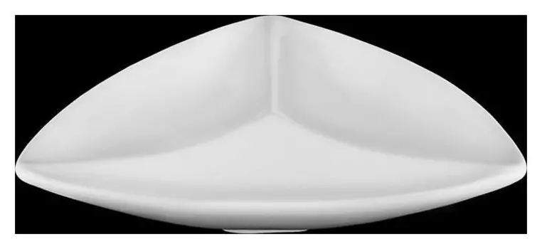 Менажница треугольная, 20 см, 3 секции