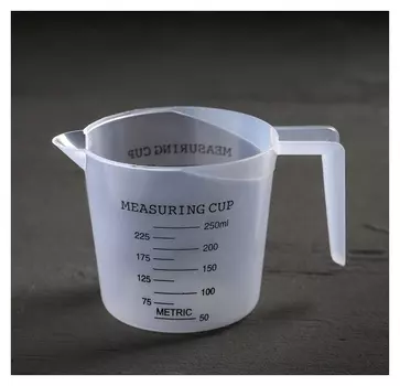 Мерный кувшин, 250 мл, цвет прозрачный