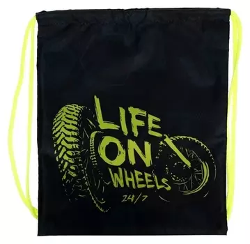 Мешок для обуви, 420 х 330 мм, "Оникс", мо-20,"байк арт"