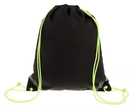 Мешок для обуви Erich Krause, 440 х 365 мм, Black&amp;yellow, чёрный