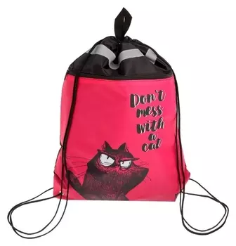 Мешок для обуви феникс+, 480 X 360 мм, "Крэйзи кот"