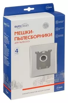 Мешок-пылесборник Euro синтетический, многослойный, 4 шт (Electolux S-bag)