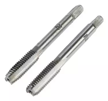 Метчики метрические ручные Tundra, М8 х 1.25 мм, комплект из 2шт.