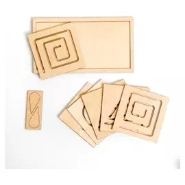 Межполушарная доска Простые фигуры