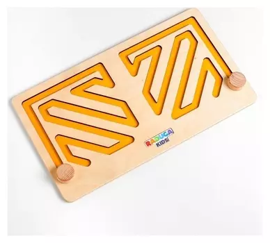 Межполушарная доска Зигзаг, жёлтая