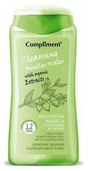 Мицеллярная жидкость для нормальной, смешанной и склонной к жирности кожи Матирующий эффект 12 часов