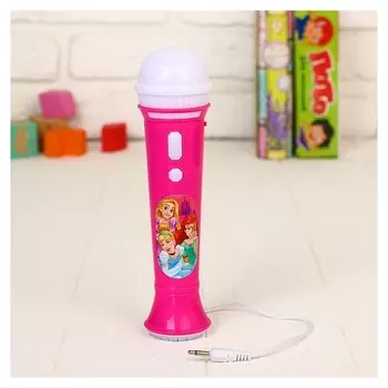 Микрофон музыкальный "Принцессы" звук, свет