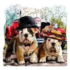 Mimi Puzzles фигурный деревянный пазл, Road Trip, 50 деталей