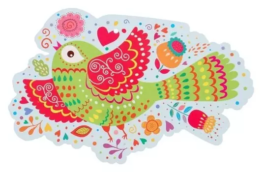 Мини-плакат вырубной "Птичка", А5