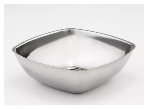 Мискa, 1 л, 17×17×5,8 см, 201 мaркa стaли, толщинa 0,8 мм