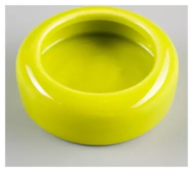 Миска керамическая для грызунов малая, 20 мл, зеленая