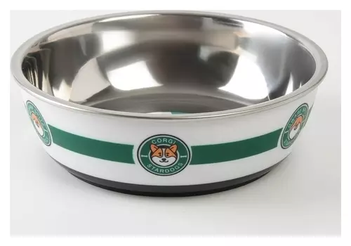 Миска металлическая для собаки «Старпёс», 450 мл, 14х4.5 см