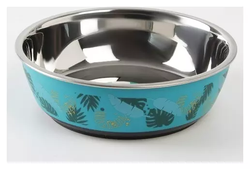 Миска металлическая «Листья», 450 мл, 14х4.5 см