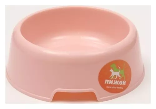 Миска пластиковая, розовая, 13,7 х 4,6 см, 210 мл