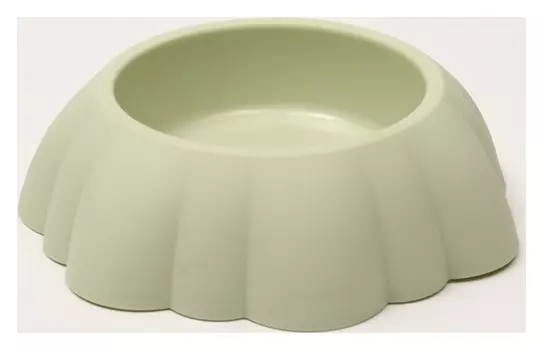 Миска пластиковая, зелёная, 21 х 21 х 6 см, 400 мл