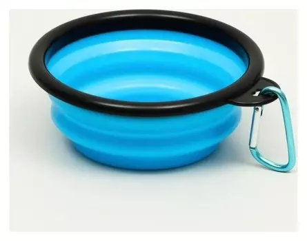 Миска складная, 250 мл, 11 см, синяя