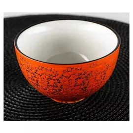 Миска Splash, D=10 см, 250 мл, цвет оранжевый