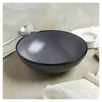 Миска «Ваниль», 18 см, цвет серый