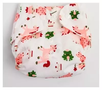Многоразовый подгузник с вкладышем Единорог