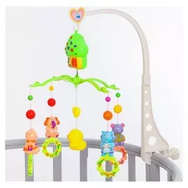 Мобиль музыкальный «Дом. зверятки 3 на кольце», заводной