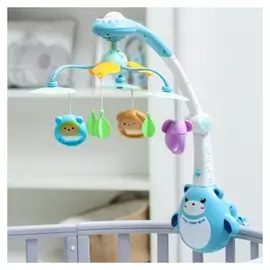 Мобиль музыкальный «Мишка. зоопарк», проектор, пульт