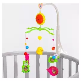 Мобиль музыкальный «Солнышко. яркие сердечки», заводной