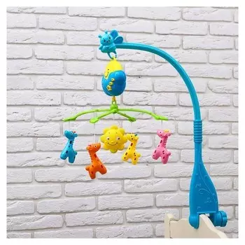 Мобиль музыкальный Жирафики работает от батареек