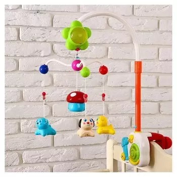 Мобиль музыкальный Зверята с ночником